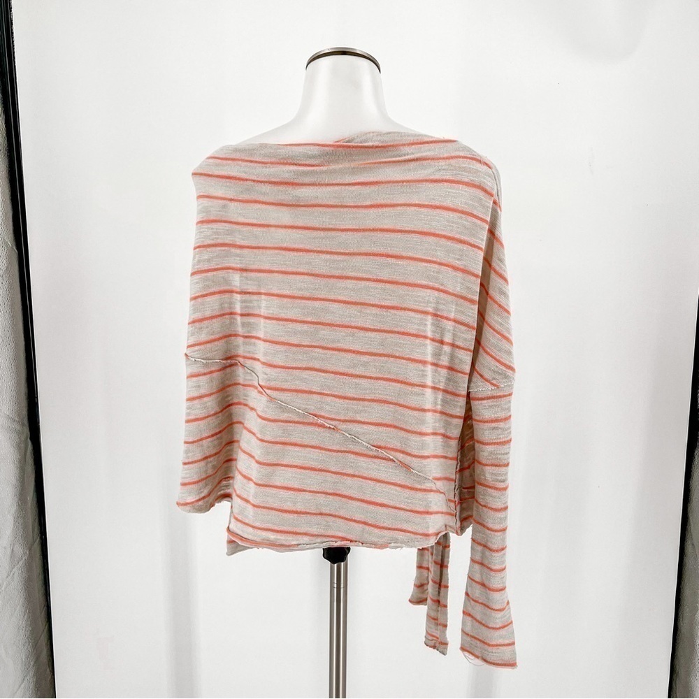 Free People Love Lane Striped One-Shoulder Tee - Picture 4 of 6